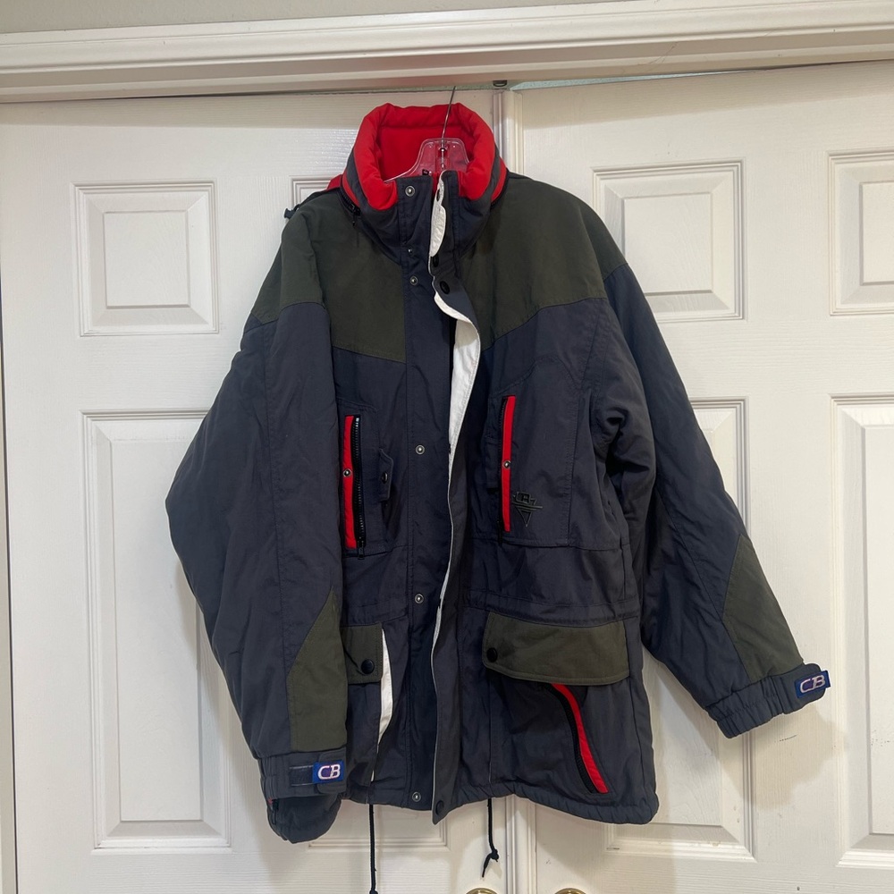 VNTG Men’s Large CB Sports Lassen Anorak Reinforced Jacket Winter Snow Parka Ski